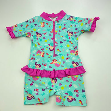 Girls Dymples, short sleeve rashie suit, mermaids, EUC, size 0,  