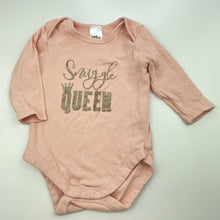 Load image into Gallery viewer, Girls Baby Berry, pink cotton bodysuit / romper, GUC, size 0,  