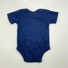 Load image into Gallery viewer, Boys Teeny Weeny, navy cotton bodysuit / romper, GUC, size 0000,  