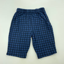Load image into Gallery viewer, Boys Tiny Little Wonders, checked cotton bottoms, elasticated, GUC, size 000,  
