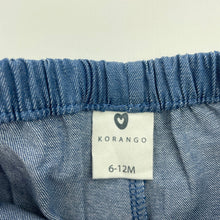 Load image into Gallery viewer, Girls Korango, lightweight cotton shorts, elasticated, EUC, size 0,  