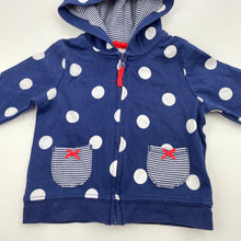 Load image into Gallery viewer, Girls Carters, cotton lightweight zip hoodie sweater, GUC, size 3 months,  