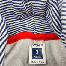 Load image into Gallery viewer, Girls Carters, cotton lightweight zip hoodie sweater, GUC, size 3 months,  