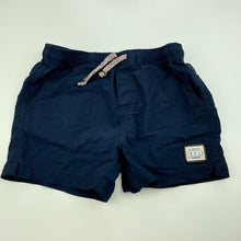 Load image into Gallery viewer, Boys Indie, navy lightweight stretch shorts, elasticated, GUC, size 1,  