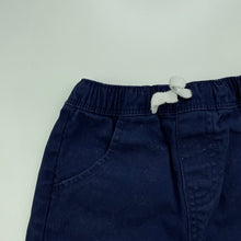 Load image into Gallery viewer, Boys Dymples, navy stretch cotton shorts, elasticated, GUC, size 1,  