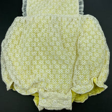 Load image into Gallery viewer, Girls Dymples, lined embroidered tulle romper, FUC, size 0,  