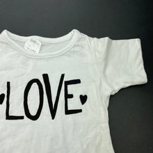 Load image into Gallery viewer, Girls Tiny Little Wonders, white cotton t-shirt / top, GUC, size 000,  
