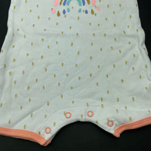 Load image into Gallery viewer, Girls Dymples, cotton romper, rainbow, EUC, size 00,  