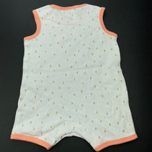 Load image into Gallery viewer, Girls Dymples, cotton romper, rainbow, EUC, size 00,  