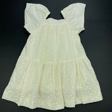 Load image into Gallery viewer, Girls Zara, cotton lined broderie summer dress, EUC, size 4-5, L: 56cm