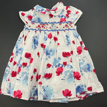 Load image into Gallery viewer, Girls Next, lined floral cotton party dress, FUC, size 00, L: 37cm