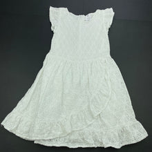 Load image into Gallery viewer, Girls Target, lined broderie cotton party dress, FUC, size 5, L: 58cm
