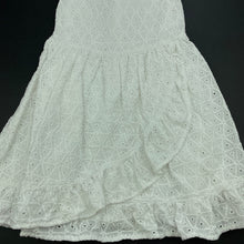 Load image into Gallery viewer, Girls Target, lined broderie cotton party dress, FUC, size 5, L: 58cm