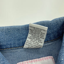 Load image into Gallery viewer, Girls Target, blue stretch denim jacket, poppers, GUC, size 1,  
