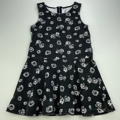 Girls Target, floral casual dress, wash fade, FUC, size 7, L: 61cm