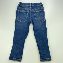 Load image into Gallery viewer, Boys Anko, blue stretch denim jeans, adjustable, Inside leg: 32cm, FUC, size 3,  