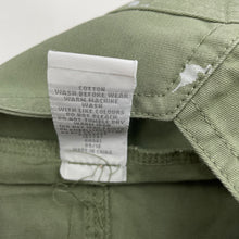 Load image into Gallery viewer, Boys Target, khaki cotton overalls / shortalls, dinosaurs, EUC, size 0,  