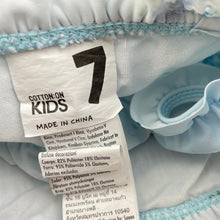 Load image into Gallery viewer, Girls Cotton On, blue floral swim top, EUC, size 7,  