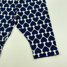 Load image into Gallery viewer, Girls Target, navy &amp; white leggings, elasticated, NEW, size 000,  