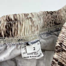 Load image into Gallery viewer, Girls Duke of London, snake print casual pants, elasticated, EUC, size 2,  