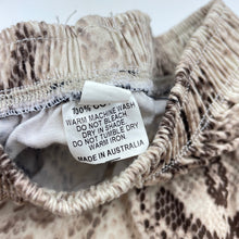 Load image into Gallery viewer, Girls Duke of London, snake print casual pants, elasticated, EUC, size 2,  