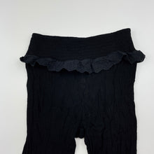 Load image into Gallery viewer, Girls Mango, lightweight crinkle pants, elasticated, Inside leg: 44cm, GUC, size 7,  