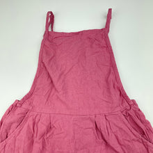 Load image into Gallery viewer, Girls Cotton On, pink cotton summer playsuit / overalls, GUC, size 7,  