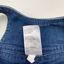 Load image into Gallery viewer, Girls Kids &amp; Co, stretch denim overalls dress / pinafore, rainbow, NEW, size 3, L: 52cm
