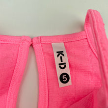 Load image into Gallery viewer, Girls KID, pink summer party dress, EUC, size 5, L: 63cm approx