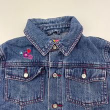 Load image into Gallery viewer, Girls Bbtoo, embroidered lightweight denim jacket, FUC, size 4,  