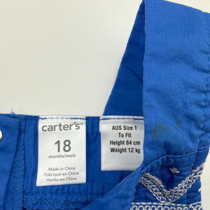 Girls Carters, lightweight cotton summer top, FUC, size 1,  