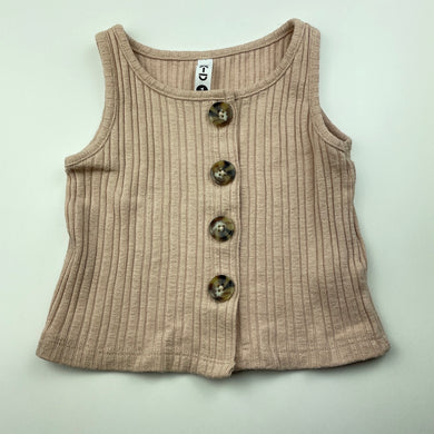 Girls KID, ribbed stretchy summer top, GUC, size 1,  