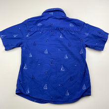 Load image into Gallery viewer, Boys Junior J, blue cotton short sleeve shirt, GUC, size 2-3,  