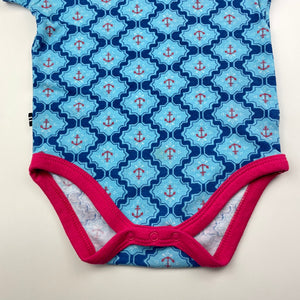 Girls Nautica, blue bodysuit / romper, FUC, size 0,  