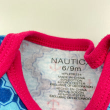 Load image into Gallery viewer, Girls Nautica, blue bodysuit / romper, FUC, size 0,  