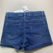 Load image into Gallery viewer, Girls Anko, blue stretch denim shorts, adjustable, NEW, size 9,  