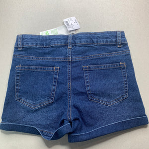 Girls Anko, blue stretch denim shorts, adjustable, NEW, size 9,  