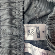 Load image into Gallery viewer, Boys Kids &amp; Co, grey school shorts, elasticated, EUC, size 4,  