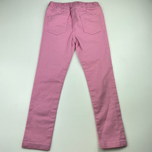 Girls 1964 Denim Co, stretch cotton jeggings / pants, elasticated, Inside leg: 45cm, EUC, size 6,  