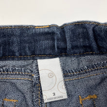 Load image into Gallery viewer, Girls Target, dark denim jeans, adjustable, Inside leg: 31.5cm, GUC, size 2,  