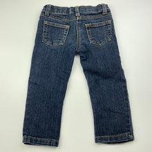 Load image into Gallery viewer, Girls Target, dark denim jeans, adjustable, Inside leg: 31.5cm, GUC, size 2,  