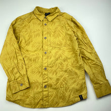 Load image into Gallery viewer, Boys Tilt, mustard cotton long sleeve shirt, EUC, size 8,  