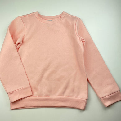 Girls Anko, pink fleece lined sweater / jumper, FUC, size 7,  