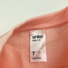 Load image into Gallery viewer, Girls Anko, pink fleece lined sweater / jumper, FUC, size 7,  