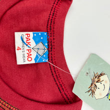 Load image into Gallery viewer, Boys PAK PAO, red t-shirt / top, armpit to armpit: 28cm, NEW, size 3-4,  