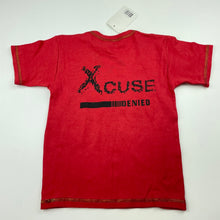Load image into Gallery viewer, Boys PAK PAO, red t-shirt / top, armpit to armpit: 28cm, NEW, size 3-4,  