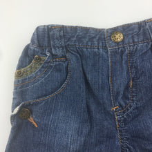 Load image into Gallery viewer, Boys Osh Kosh, cotton denim jeans, elasticated waist, GUC, size 000