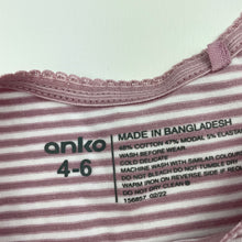 Load image into Gallery viewer, Girls Anko, striped stretchy singlet top, EUC, size 4-6,  