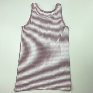 Girls Anko, striped stretchy singlet top, EUC, size 4-6,  