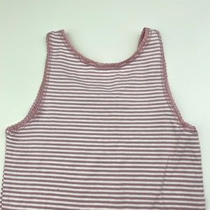 Girls Anko, striped stretchy singlet top, EUC, size 4-6,  